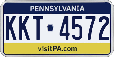 PA license plate KKT4572