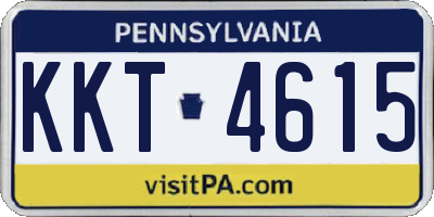 PA license plate KKT4615