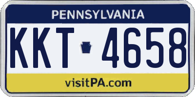 PA license plate KKT4658