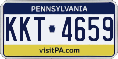 PA license plate KKT4659