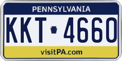 PA license plate KKT4660