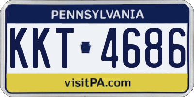 PA license plate KKT4686