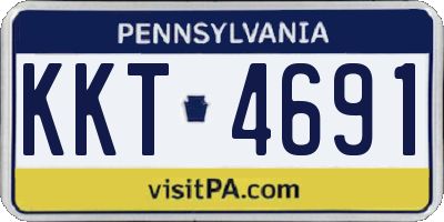 PA license plate KKT4691