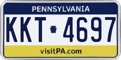 PA license plate KKT4697