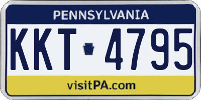 PA license plate KKT4795