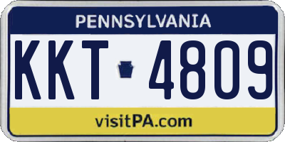 PA license plate KKT4809
