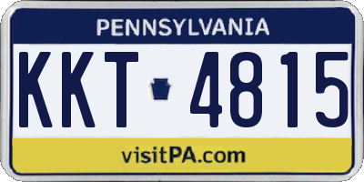 PA license plate KKT4815