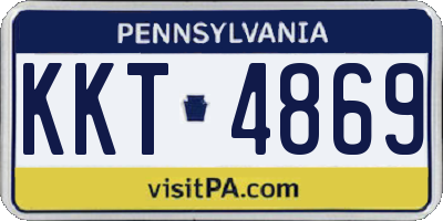 PA license plate KKT4869