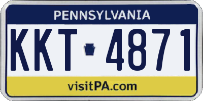 PA license plate KKT4871