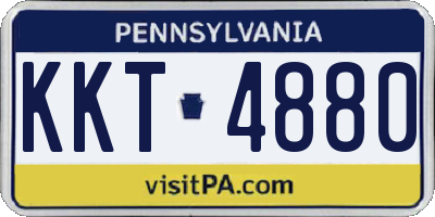 PA license plate KKT4880