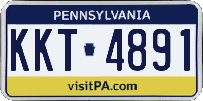 PA license plate KKT4891