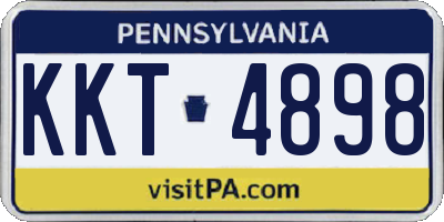 PA license plate KKT4898