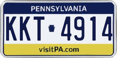 PA license plate KKT4914