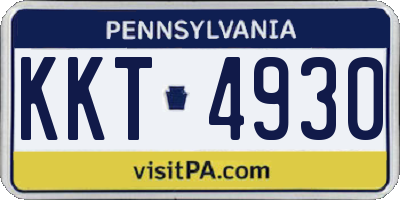 PA license plate KKT4930