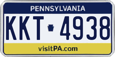 PA license plate KKT4938