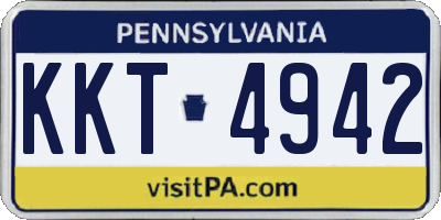 PA license plate KKT4942