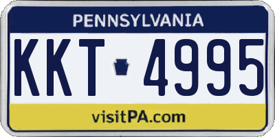 PA license plate KKT4995