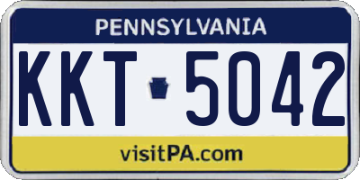 PA license plate KKT5042