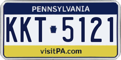 PA license plate KKT5121
