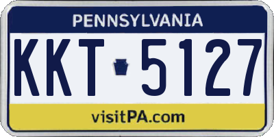 PA license plate KKT5127