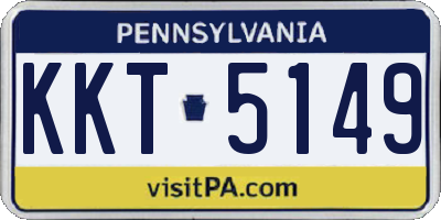 PA license plate KKT5149