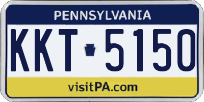 PA license plate KKT5150