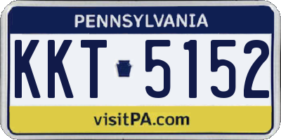 PA license plate KKT5152