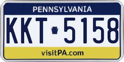PA license plate KKT5158