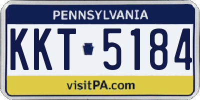 PA license plate KKT5184