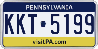 PA license plate KKT5199