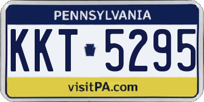 PA license plate KKT5295