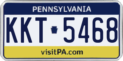 PA license plate KKT5468