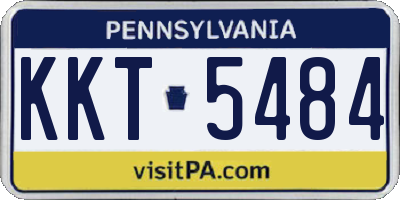 PA license plate KKT5484