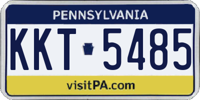 PA license plate KKT5485