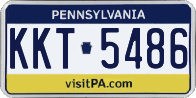 PA license plate KKT5486