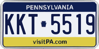 PA license plate KKT5519