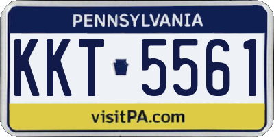 PA license plate KKT5561