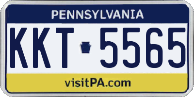 PA license plate KKT5565