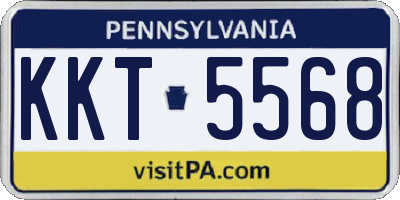 PA license plate KKT5568