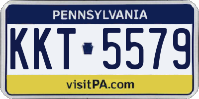 PA license plate KKT5579