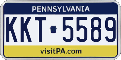 PA license plate KKT5589