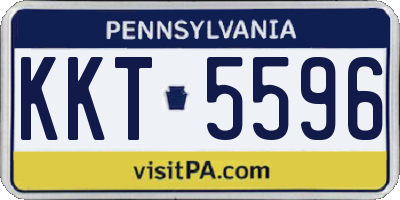 PA license plate KKT5596