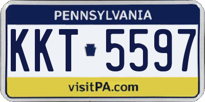 PA license plate KKT5597