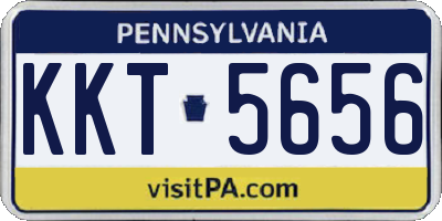 PA license plate KKT5656