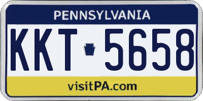 PA license plate KKT5658
