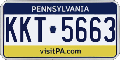 PA license plate KKT5663