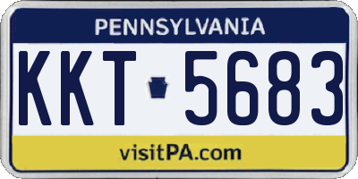 PA license plate KKT5683