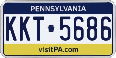 PA license plate KKT5686