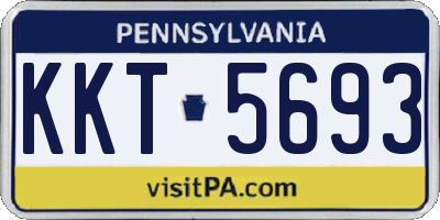 PA license plate KKT5693