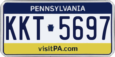 PA license plate KKT5697
